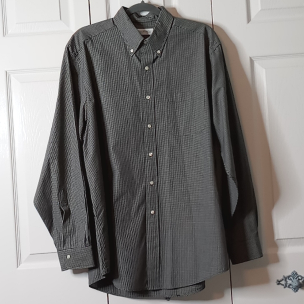 Brooks Brothers Men's Black Checkerboard Shirt